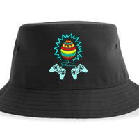 Funny Happy Easter Gamer Video Game Controller Egg Sustainable Bucket Hat