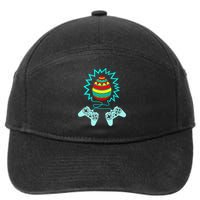 Funny Happy Easter Gamer Video Game Controller Egg 7-Panel Snapback Hat