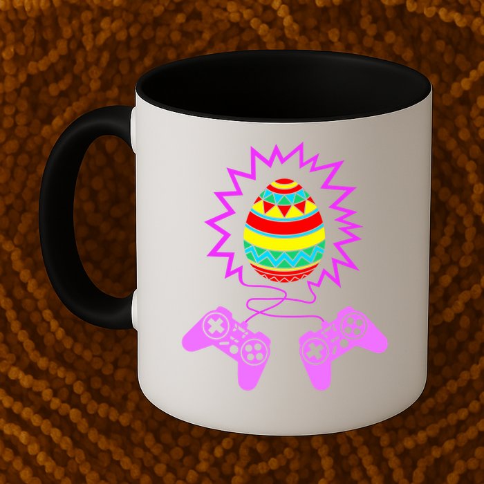 Funny Happy Easter Gamer Video Game Controller Egg Mug