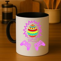 Funny Happy Easter Gamer Video Game Controller Egg Mug