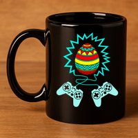 Funny Happy Easter Gamer Video Game Controller Egg 11oz C Handle Ceramic Mug