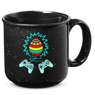 Funny Happy Easter Gamer Video Game Controller Egg 15oz Campfire Ceramic Mug