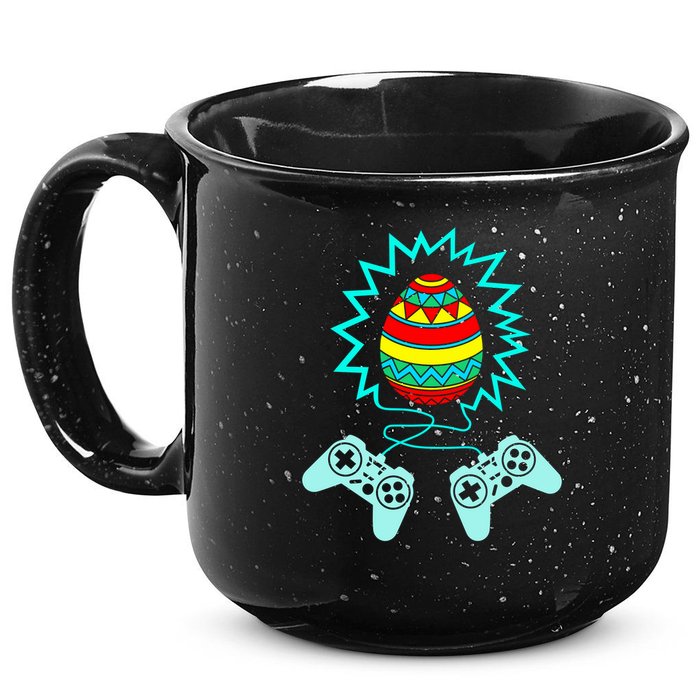 Funny Happy Easter Gamer Video Game Controller Egg 15oz Campfire Ceramic Mug