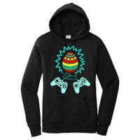 Funny Happy Easter Gamer Video Game Controller Egg Women's Pullover Hoodie