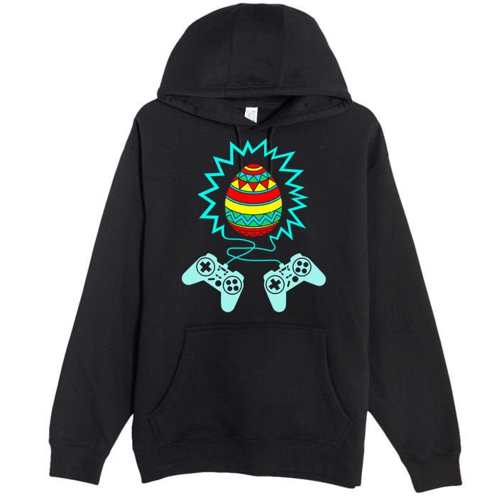 Funny Happy Easter Gamer Video Game Controller Egg Premium Pullover Hoodie