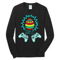 Funny Happy Easter Gamer Video Game Controller Egg Tall Long Sleeve T-Shirt