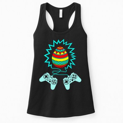 Funny Happy Easter Gamer Video Game Controller Egg Womens Tank Top
