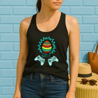 Funny Happy Easter Gamer Video Game Controller Egg Womens Tank Top