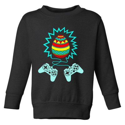 Funny Happy Easter Gamer Video Game Controller Egg Toddler Sweatshirt