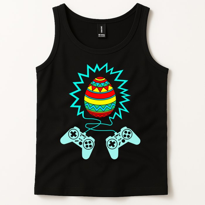 Funny Happy Easter Gamer Video Game Controller Egg Tank Top