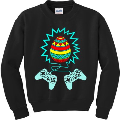 Funny Happy Easter Gamer Video Game Controller Egg Kids Sweatshirt