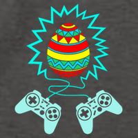 Funny Happy Easter Gamer Video Game Controller Egg Vector Backpack
