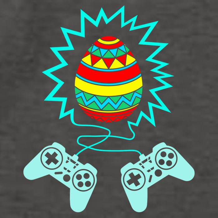 Funny Happy Easter Gamer Video Game Controller Egg Vector Backpack