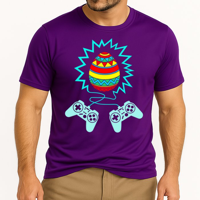 Funny Happy Easter Gamer Video Game Controller Egg Performance Shirt
