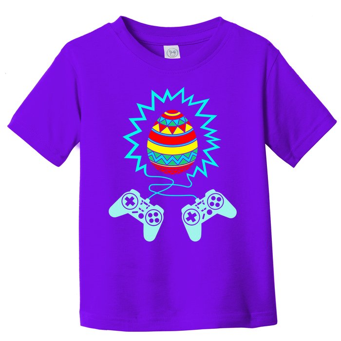 Funny Happy Easter Gamer Video Game Controller Egg Toddler T-Shirt