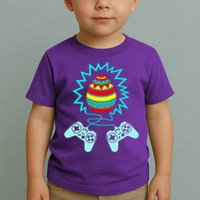Funny Happy Easter Gamer Video Game Controller Egg Toddler T-Shirt