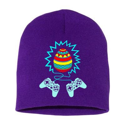 Funny Happy Easter Gamer Video Game Controller Egg Short Acrylic Beanie