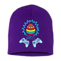 Funny Happy Easter Gamer Video Game Controller Egg Short Acrylic Beanie