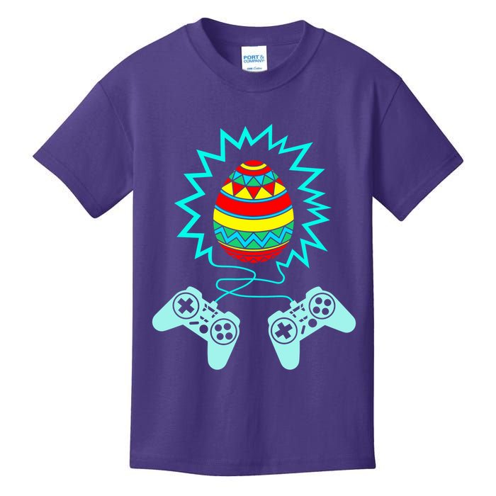 Funny Happy Easter Gamer Video Game Controller Egg Kids T-Shirt