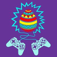 Funny Happy Easter Gamer Video Game Controller Egg Kids T-Shirt
