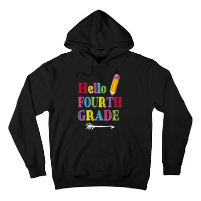 Funny Hello Fourth Grade Funny Back To The School Hoodie