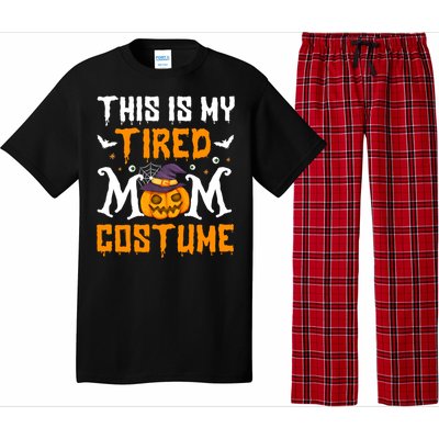 Funny Halloween Fun This Is My Tired Mom Costume Cute Gift Pajama Set