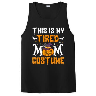 Funny Halloween Fun This Is My Tired Mom Costume Cute Gift PosiCharge Competitor Tank