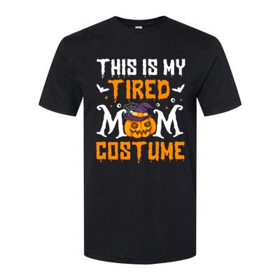 Funny Halloween Fun This Is My Tired Mom Costume Cute Gift Softstyle CVC T-Shirt