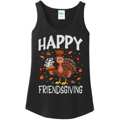 Funny Happy Friendsgiving Turkey Friends Giving Gifts Ladies Essential Tank