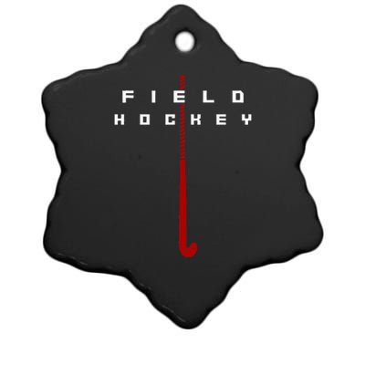 Field Hockey Field Hockey Ceramic Star Ornament