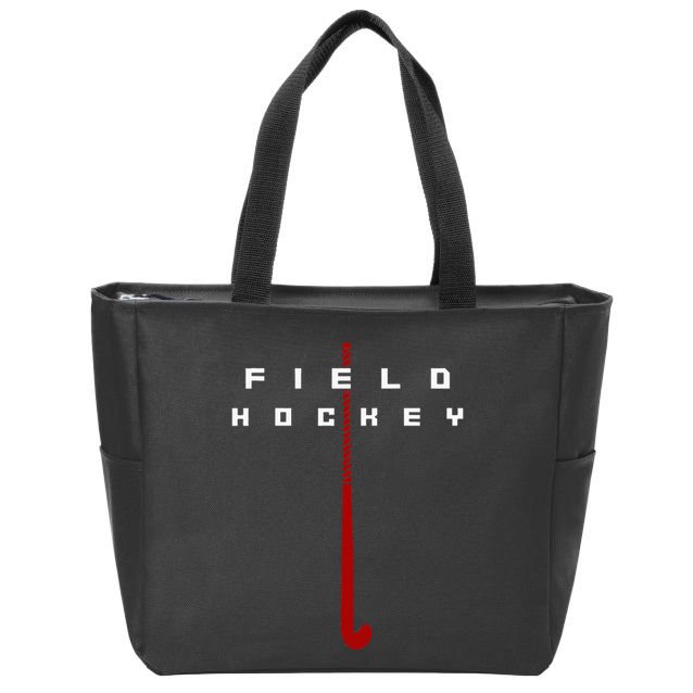 Field Hockey Field Hockey Zip Tote Bag