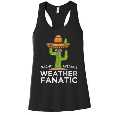 Fun Hilarious Funny Meteorology Weather Lover Women's Racerback Tank