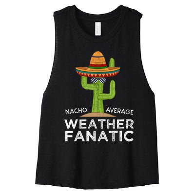 Fun Hilarious Funny Meteorology Weather Lover Women's Racerback Cropped Tank