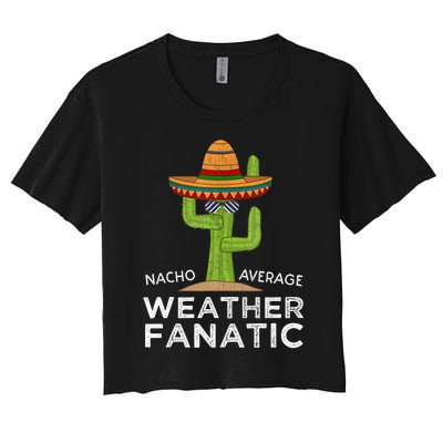 Fun Hilarious Funny Meteorology Weather Lover Women's Crop Top Tee