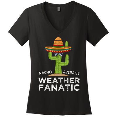 Fun Hilarious Funny Meteorology Weather Lover Women's V-Neck T-Shirt