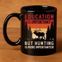 Funny Hunting 11oz C Handle Ceramic Mug