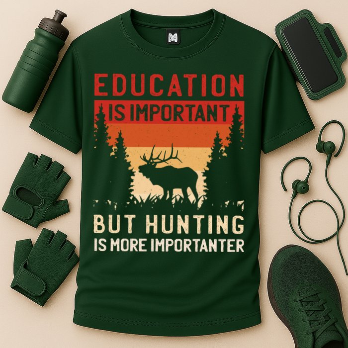 Funny Hunting Cooling Performance Crew T-Shirt