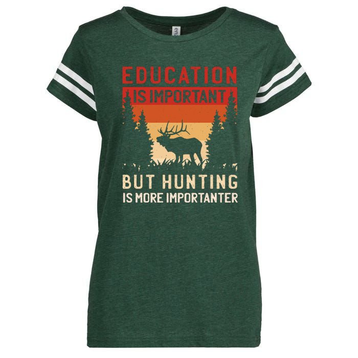 Funny Hunting Enza Ladies Jersey Football T-Shirt