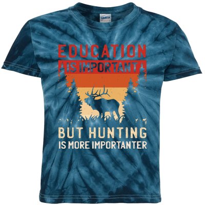 Funny Hunting Kids Tie-Dye T-Shirt