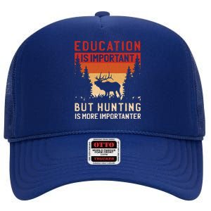 Funny Hunting High Crown Mesh Back Trucker Hat