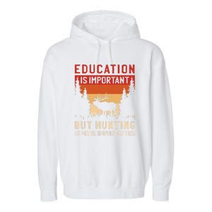 Funny Hunting Garment-Dyed Fleece Hoodie