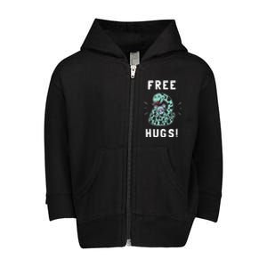 Free Hugs Funny Python Snake Anaconda Joke Tee Toddler Zip Fleece Hoodie