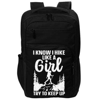 Funny Hiking For Mountaineer Hiking Lover Gift Impact Tech Backpack