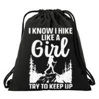 Funny Hiking For Mountaineer Hiking Lover Gift Drawstring Bag