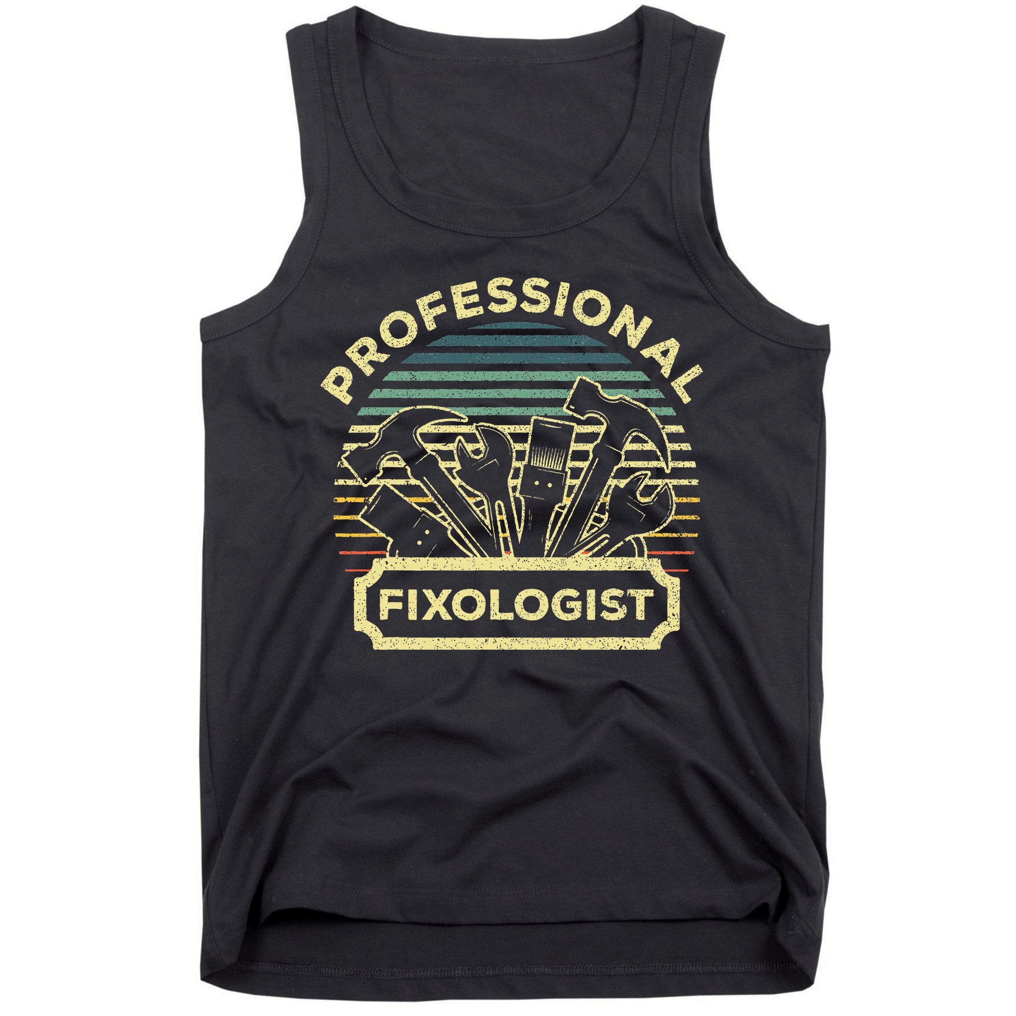 Funny Handyman For Wo Dad Fixologist Carpenter Tank Top