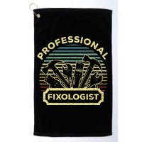 Funny Handyman For Wo Dad Fixologist Carpenter Golf Towel