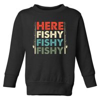 Fish Hunting Fishing Fishrod Fisherman Toddler Sweatshirt