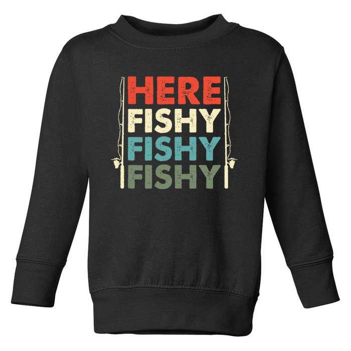 Fish Hunting Fishing Fishrod Fisherman Toddler Sweatshirt