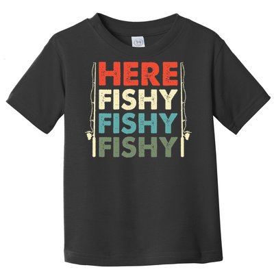 Fish Hunting Fishing Fishrod Fisherman Toddler T-Shirt