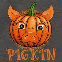 Funny Halloween Fall Pigkin Pig Pumpkin Thanksgiving Piggy Vector Backpack